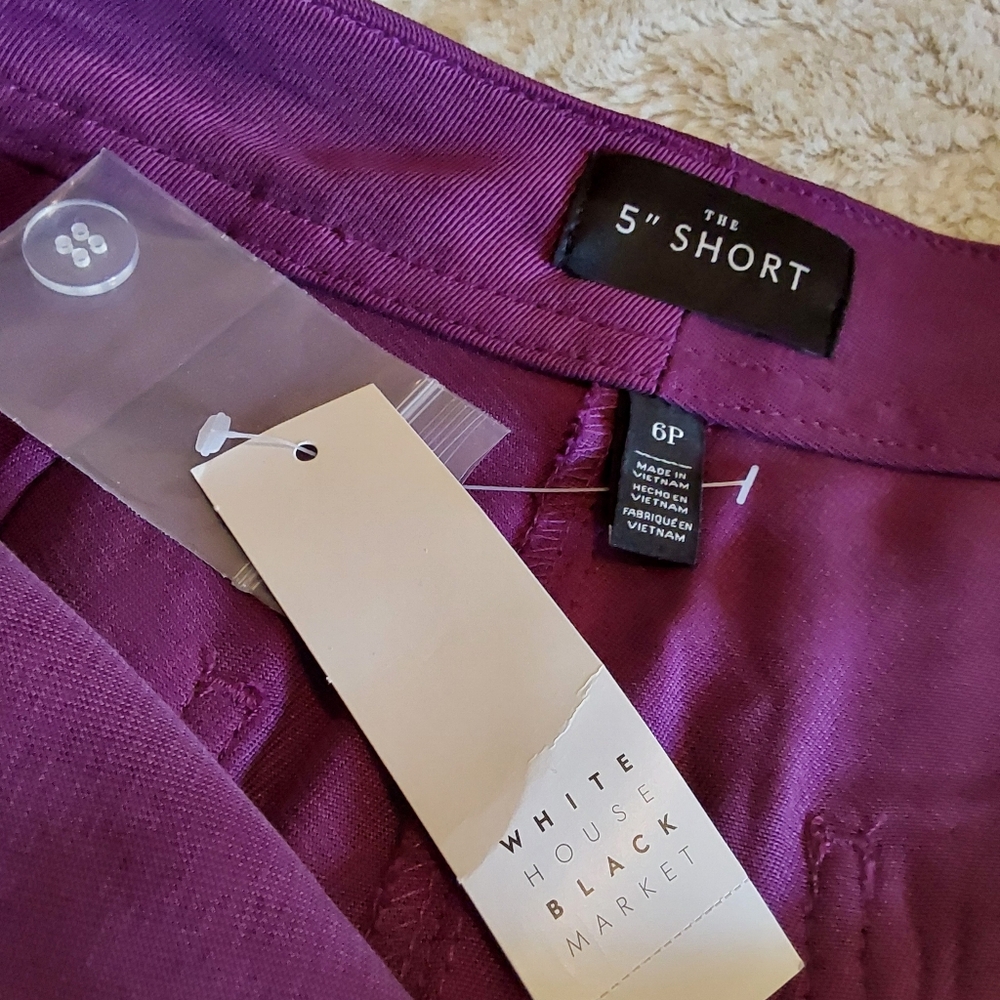 🌺 NWT WHBM Twill Lace-up Shorts - Picture 9 of 14